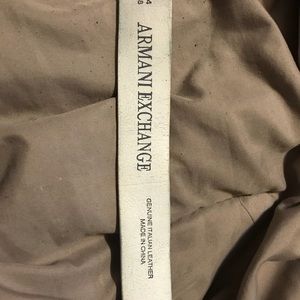 Men’s Armani white belt